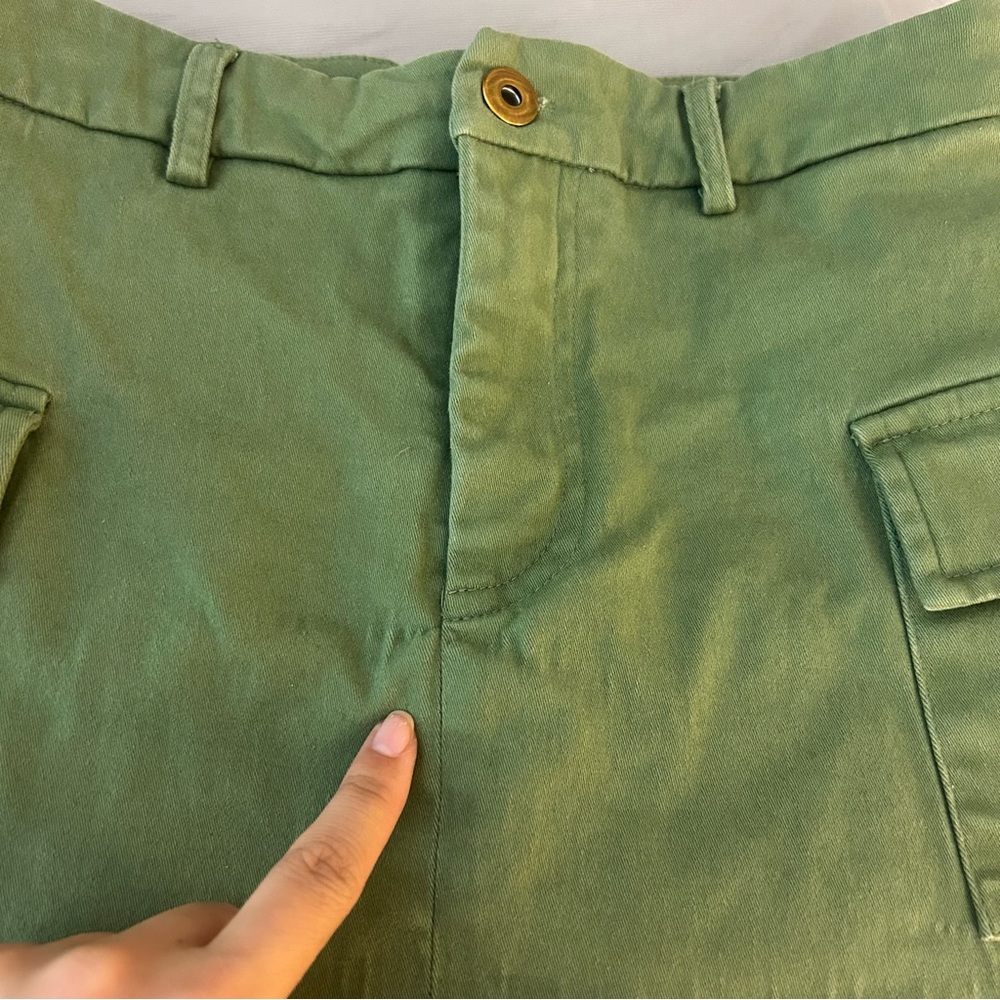 Princess Polly Yesenia Cargo Skort Olive Green 2 Midrise Mini Skirt Shorts Under - Picture 6 of 16